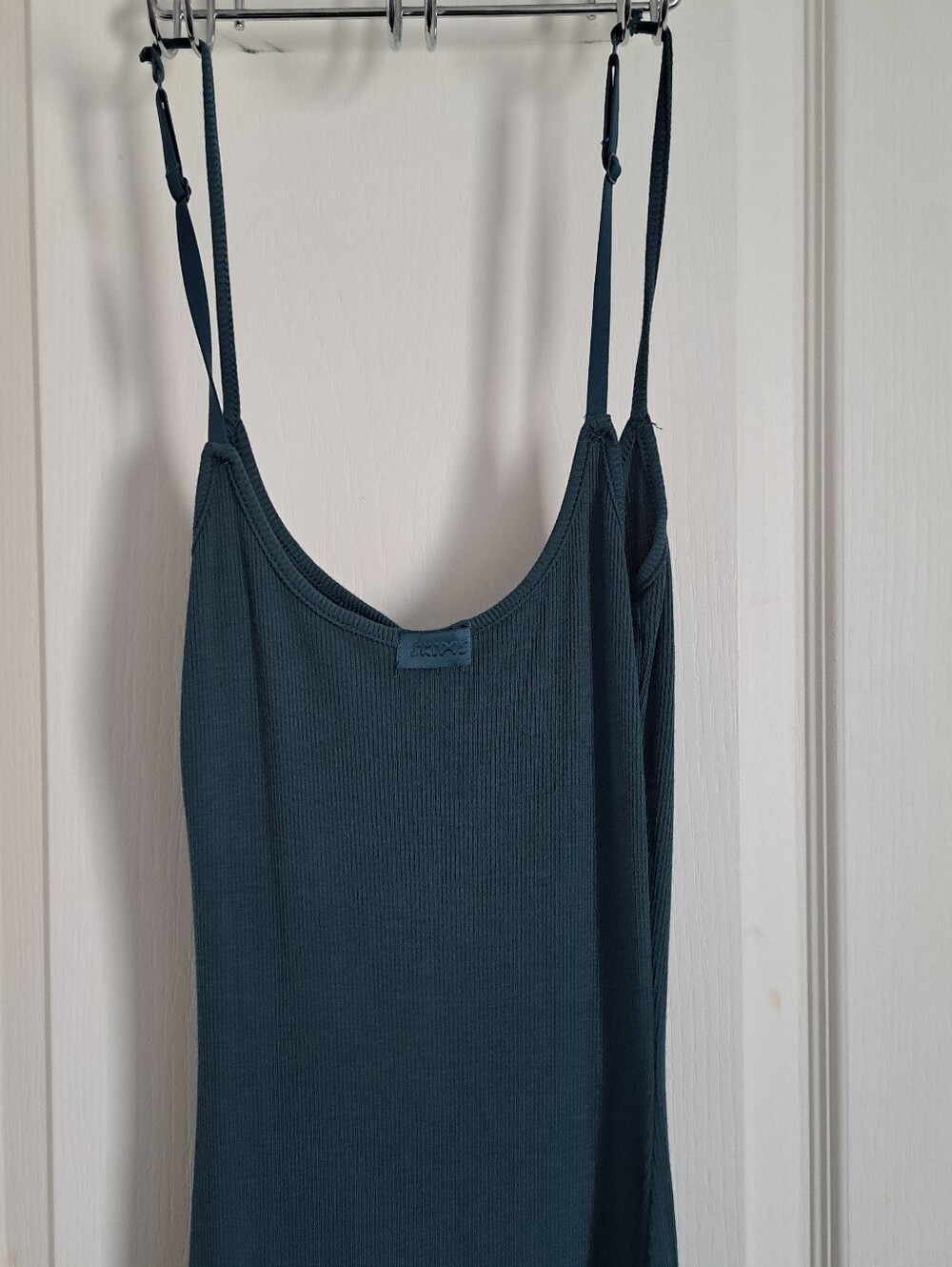 SKIMS Soft Lounge Long Slip Dress in Bluish GREEN S - Picture 7 of 10